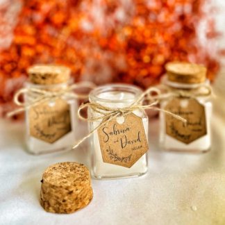 Svadobná sviečka sklo+ korok